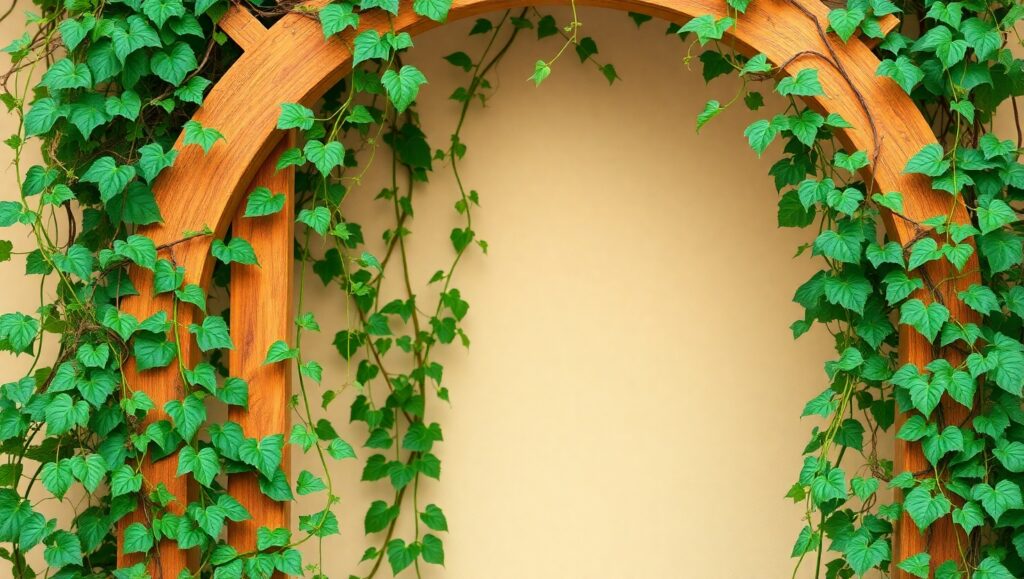 Wood-Trellis-for-Climbing-Plants