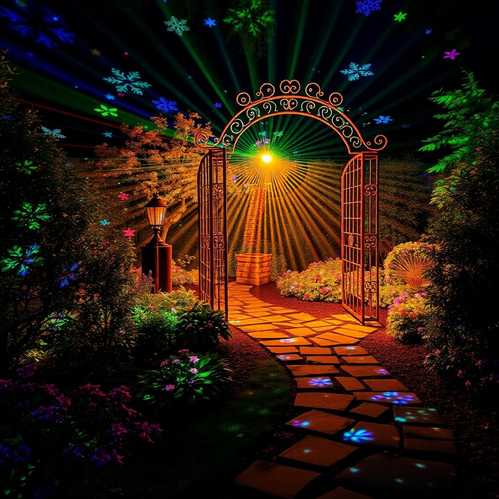 laser-light-projections-to-shoot-festive-patterns-and-colors-onto-your-trellis