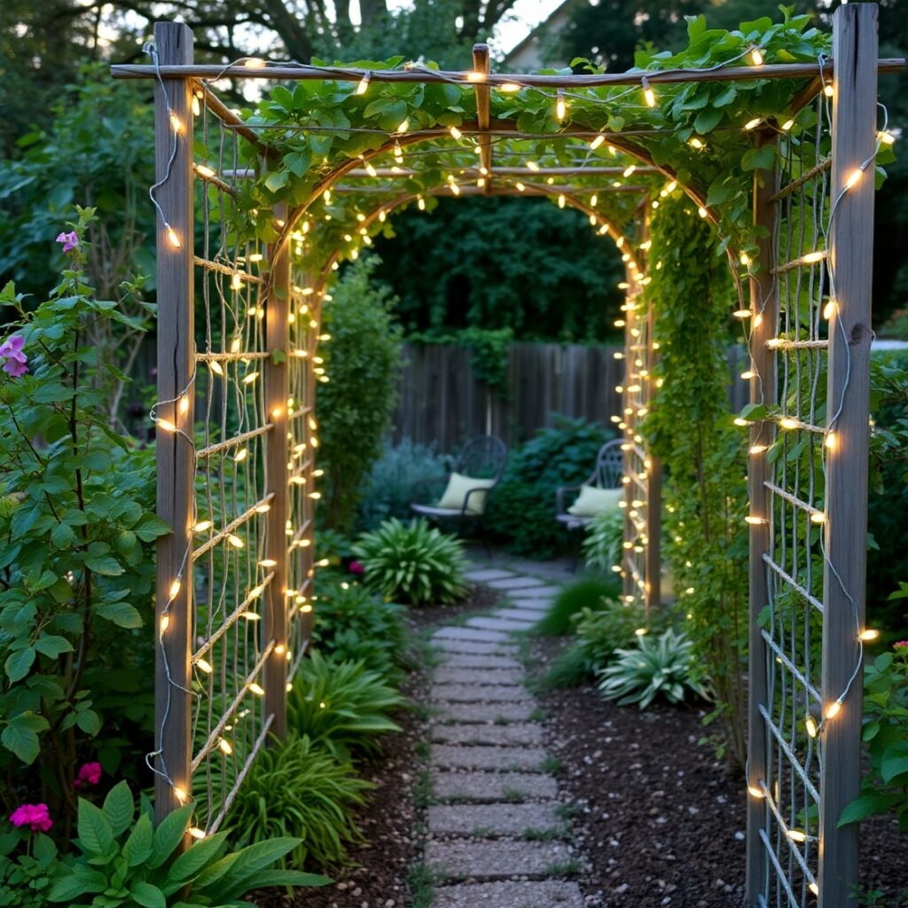 old-string-lights-by-wrapping-them-around-your-trellis 